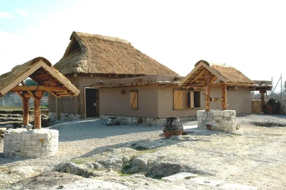 Tamamlanan saz çatılı yapılar